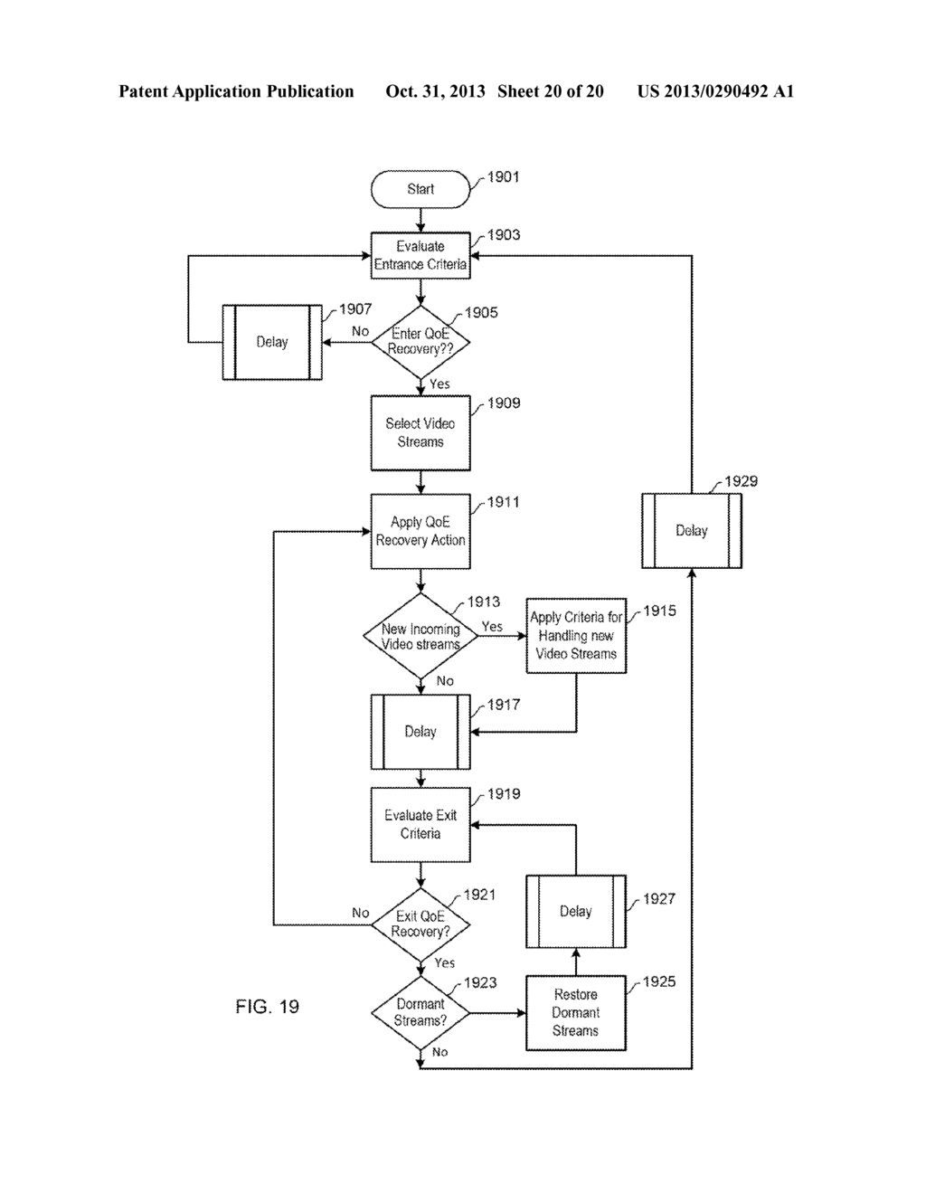 STATE MANAGEMENT FOR VIDEO STREAMING QUALITY OF EXPERIENCE DEGRADATION     CONTROL AND RECOVERY USING A VIDEO QUALITY METRIC - diagram, schematic, and image 21