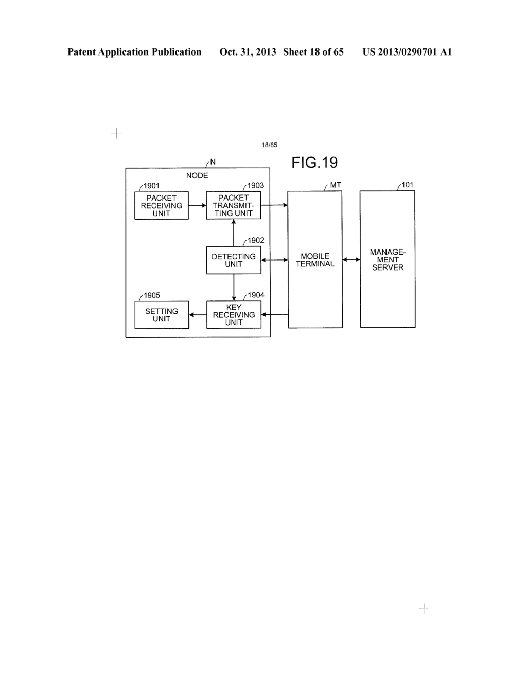 KEY SETTING METHOD, NODE, SERVER, AND NETWORK SYSTEM - diagram, schematic, and image 19