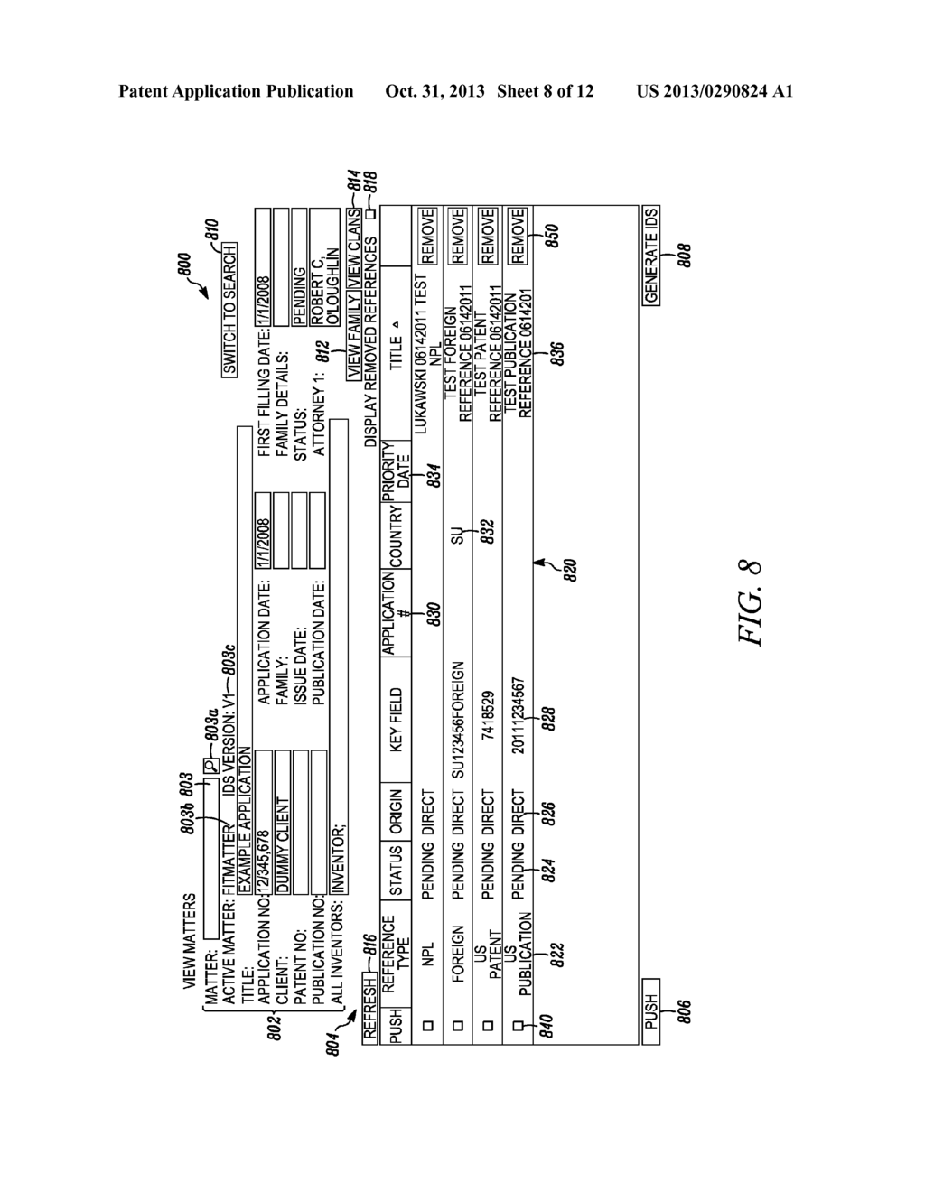 MANAGING REFERENCES RELATED TO PATENT APPLICATIONS - diagram, schematic, and image 09