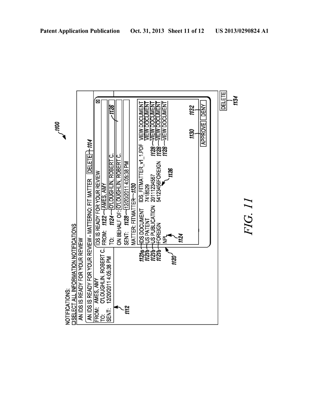 MANAGING REFERENCES RELATED TO PATENT APPLICATIONS - diagram, schematic, and image 12