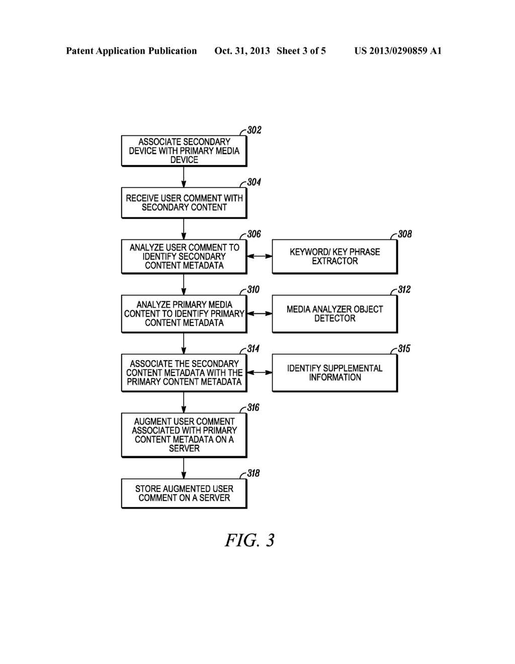 METHOD AND DEVICE FOR AUGMENTING USER-INPUT INFORMATION REALTED TO MEDIA     CONTENT - diagram, schematic, and image 04