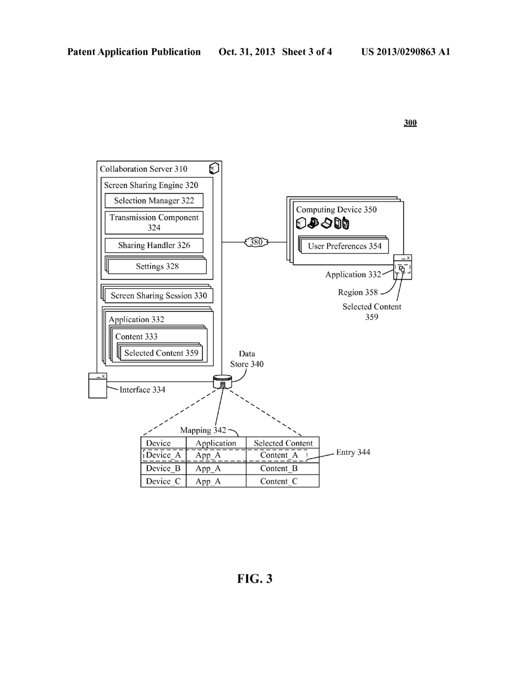 PERMITTING PARTICIPANT CONFIGURABLE VIEW SELECTION WITHIN A SCREEN SHARING     SESSION - diagram, schematic, and image 04