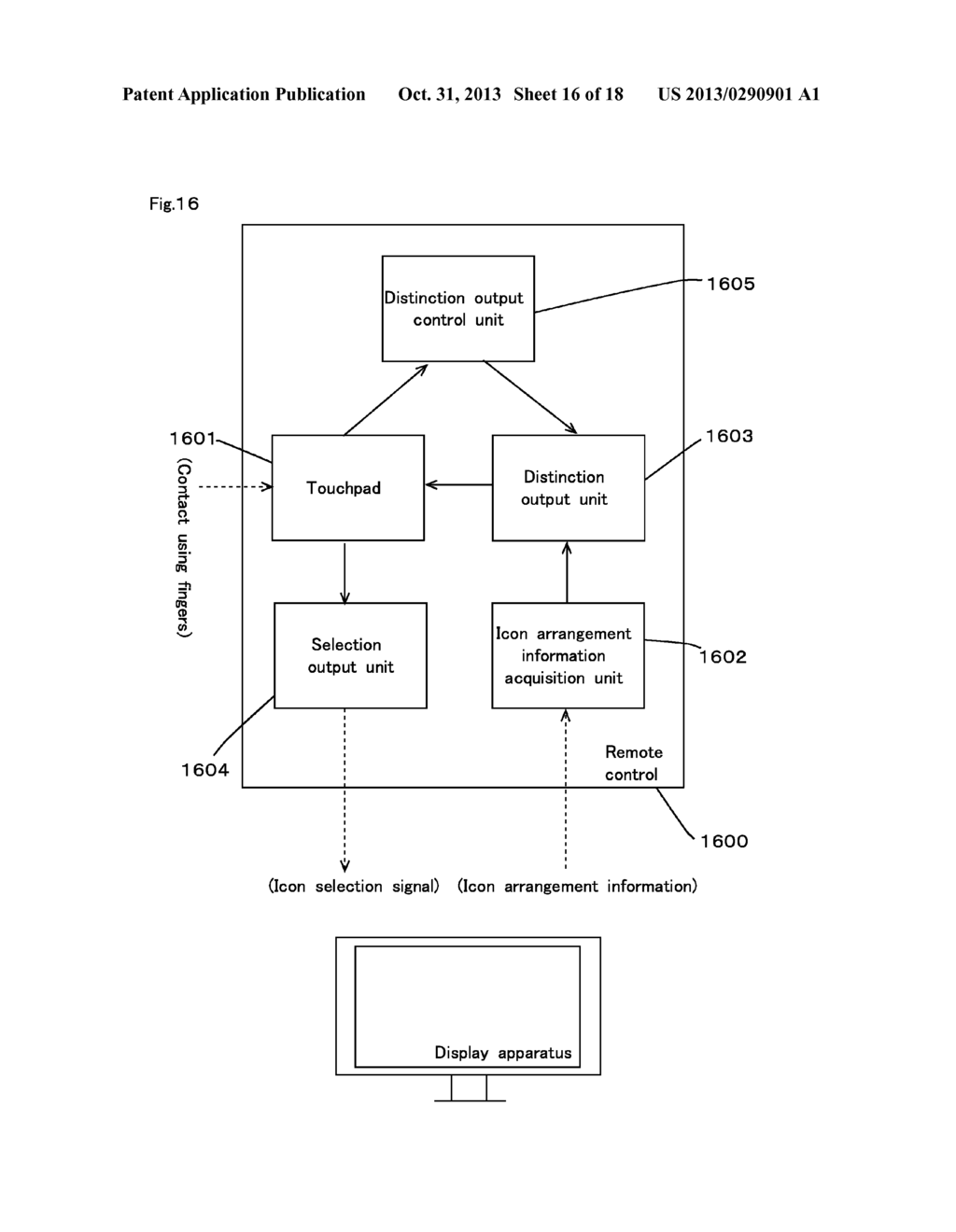 REMOTE CONTROL, DISPLAY DEVICE, TELEVISION RECEIVER DEVICE, AND PROGRAM     FOR REMOTE CONTROL - diagram, schematic, and image 17