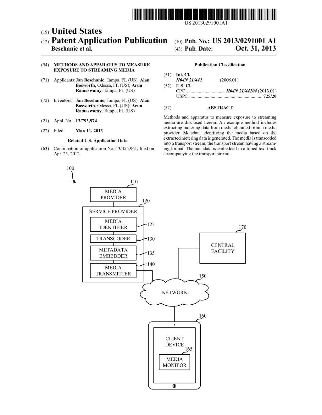 METHODS AND APPARATUS TO MEASURE EXPOSURE TO STREAMING MEDIA - diagram, schematic, and image 01