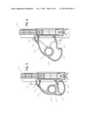 ROLL UP DOOR HANDLE LATCH AND BRACKET diagram and image