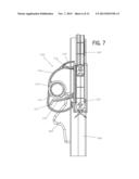 ROLL UP DOOR HANDLE LATCH AND BRACKET diagram and image