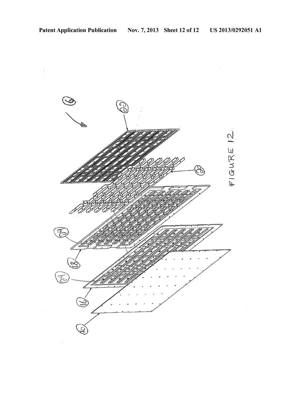 METHOD AND APPARATUS FOR FABRICATING FIBERBOARD HONEYCOMB STRUCTURES - diagram, schematic, and image 13