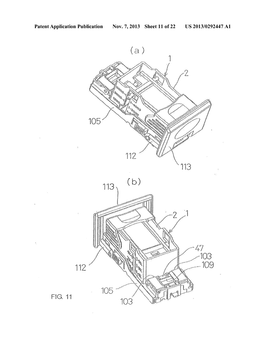 STAPLE REFILL, STAPLER, AND CARTRIDGE - diagram, schematic, and image 12