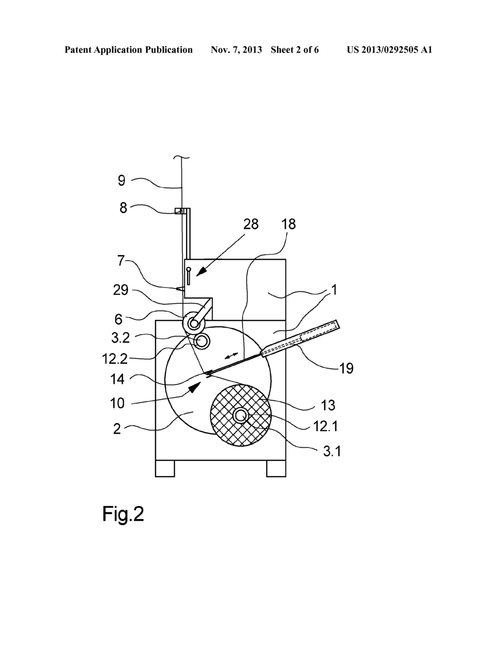 Apparatus For Continuously Winding Up A Thread - diagram, schematic, and image 03