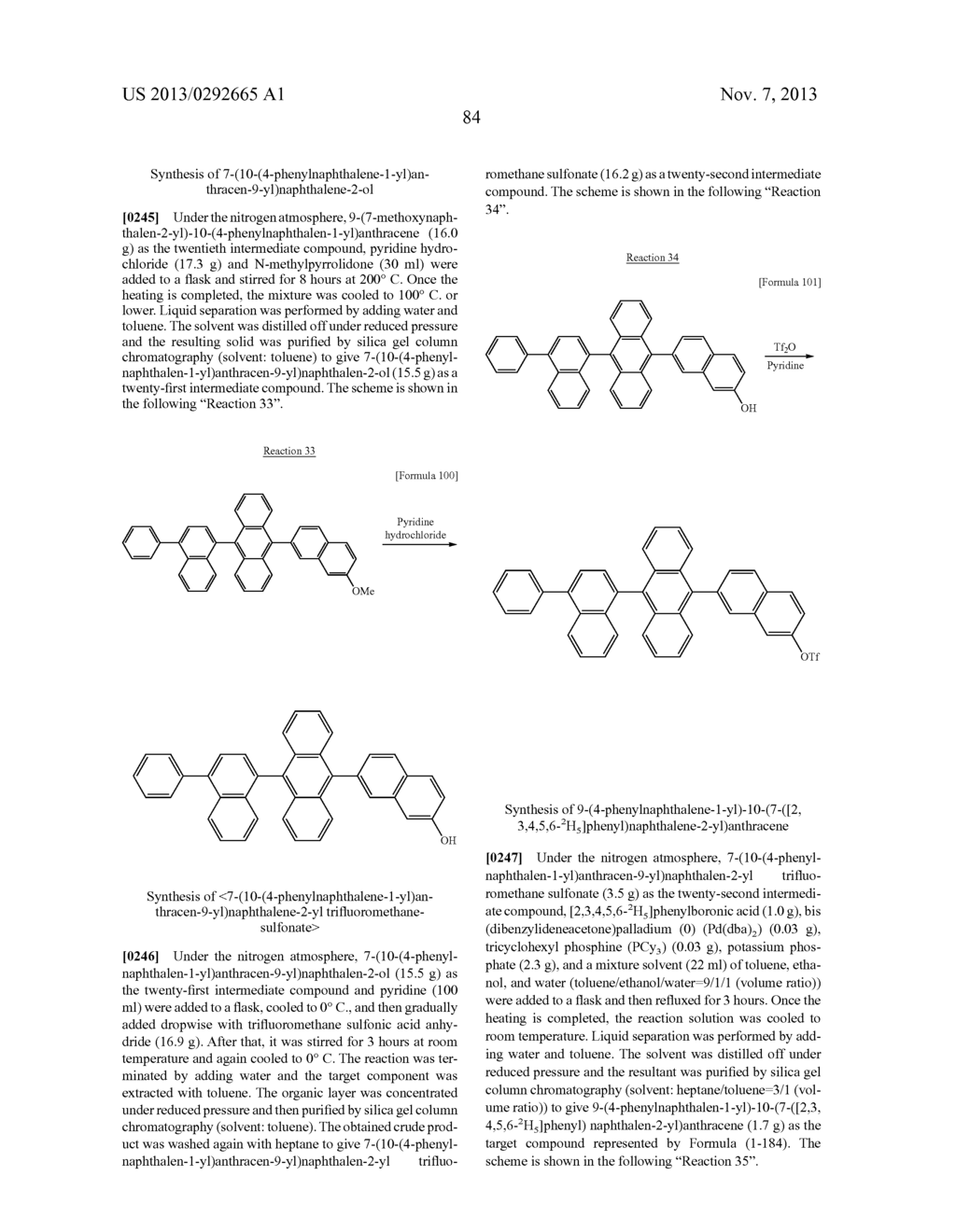 NOVEL ANTHRACENE COMPOUND AND ORGANIC ELECTROLUMINESCENCE ELEMENT USING     SAME - diagram, schematic, and image 86