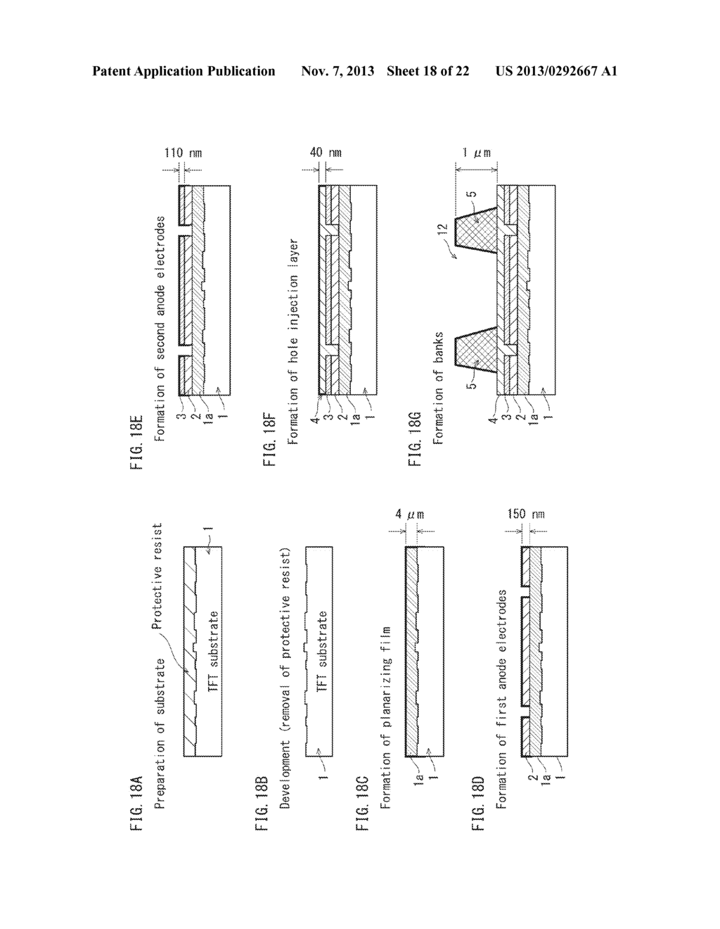 METHOD FOR PRODUCING ORGANIC LIGHT-EMITTING ELEMENT, ORGANIC DISPLAY     PANEL, ORGANIC LIGHT-EMITTING DEVICE, METHOD FOR FORMING FUNCTIONAL     LAYER, INK, SUBSTRATE, ORGANIC LIGHT-EMITTING ELEMENT, ORGANIC DISPLAY     DEVICE, AND INKJET DEVICE - diagram, schematic, and image 19