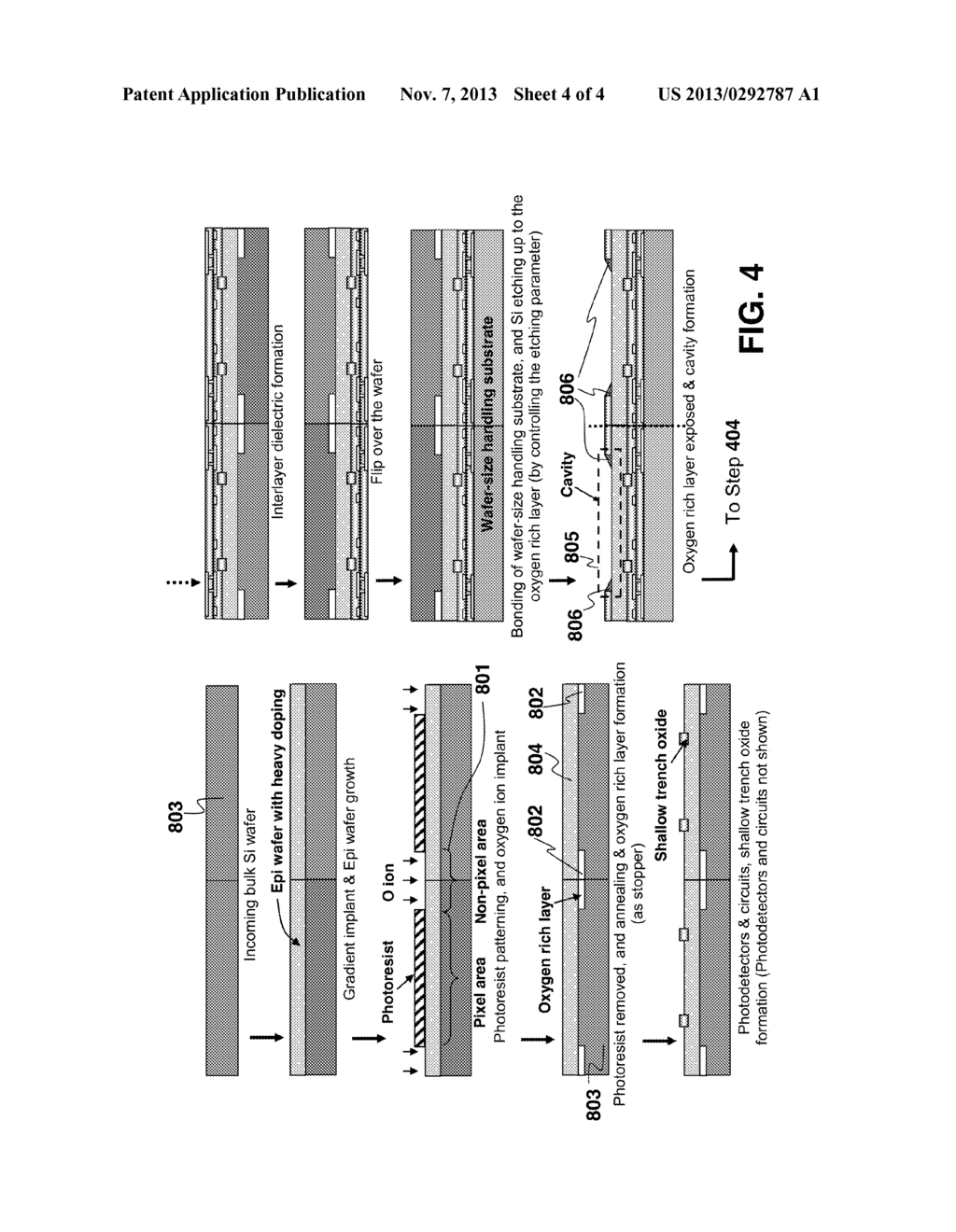 LOW COST BACKSIDE ILLUMINATED CMOS IMAGE SENSOR PACKAGE WITH HIGH     INTEGRATION - diagram, schematic, and image 05