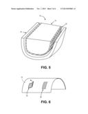 COMPOSITE MATERIAL PART MANUFACTURING PROCESS USING REMOVABLE AND     RETAINABLE MATERIAL diagram and image