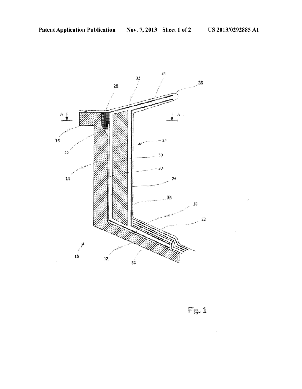 METHOD, PREFABRICATED STRUCTURAL ELEMENT AND MOLD FOR MAKING A WIND     TURBINE MEMBER - diagram, schematic, and image 02