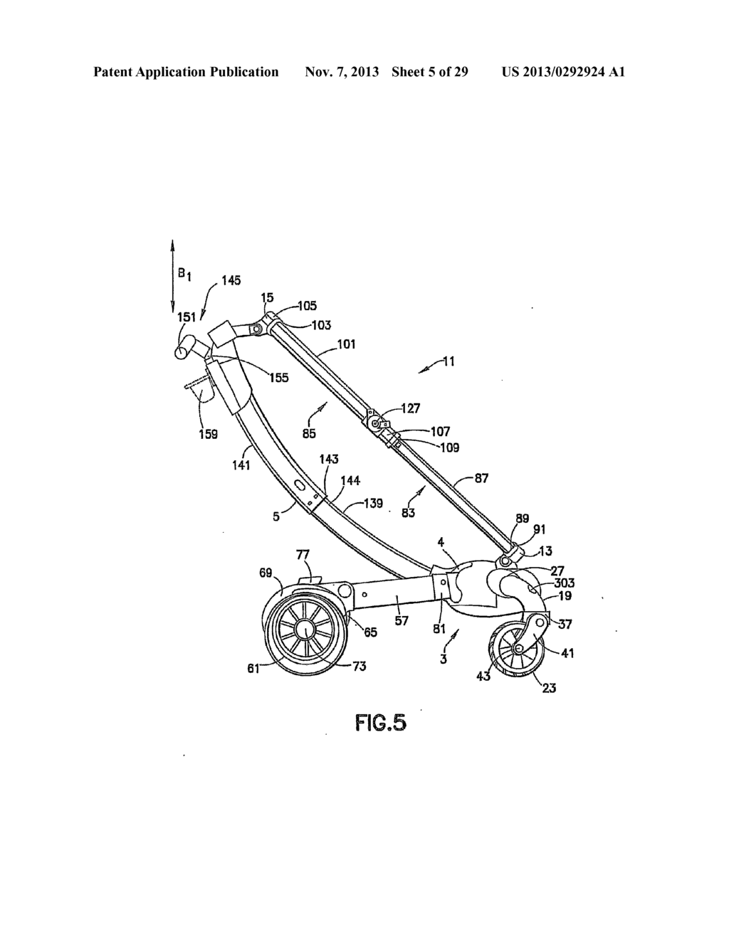 Collapsible Stroller - diagram, schematic, and image 06