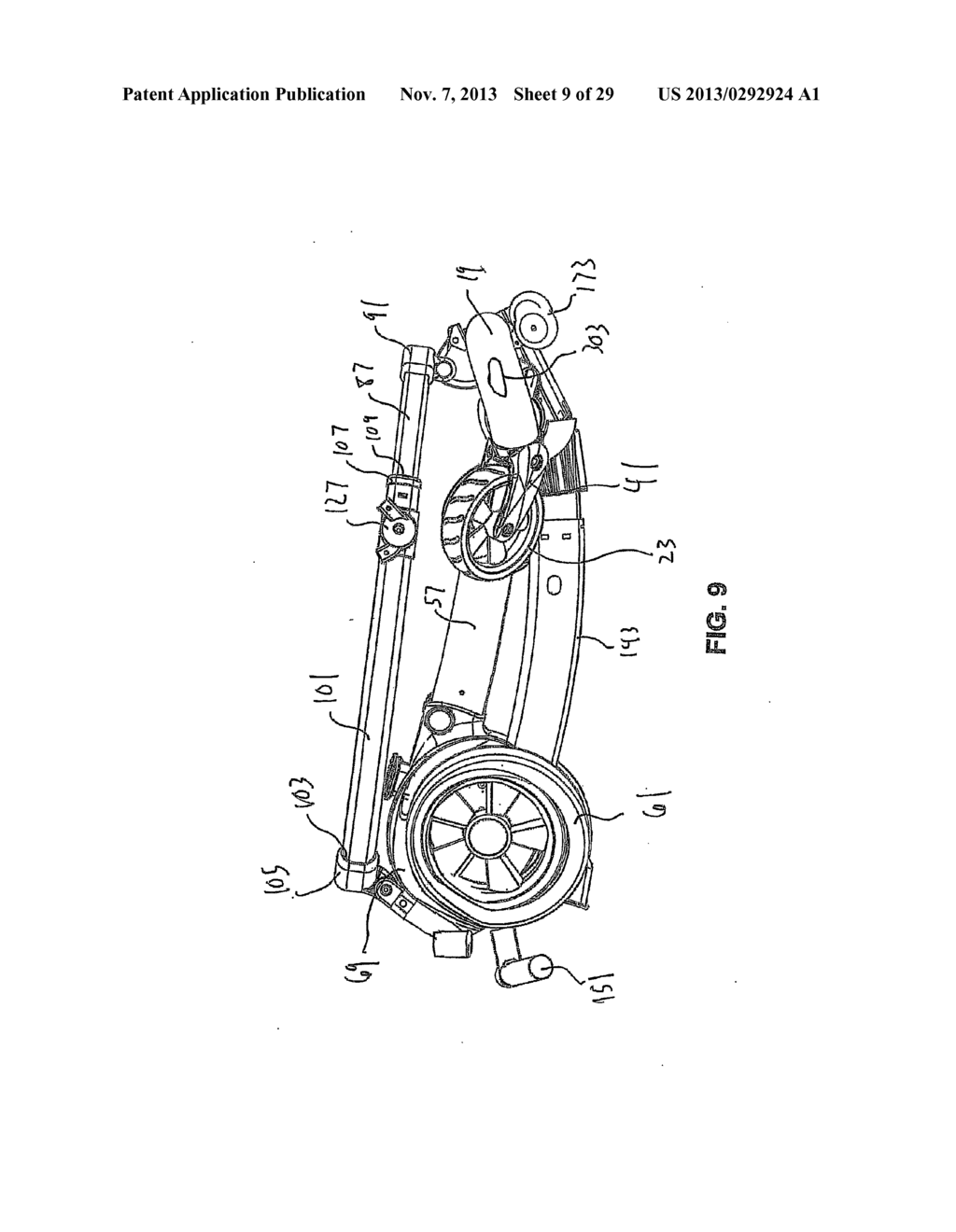 Collapsible Stroller - diagram, schematic, and image 10