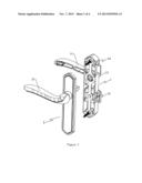 LEVER HANDLE LOCK FOR CASEMENT DOORS AND WINDOWS diagram and image