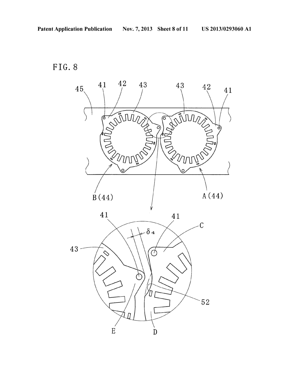 METHOD OF MANUFACTURING LAMINATED STATOR CORE AND LAMINATED STATOR CORE     MANUFACTURED BY THE METHOD - diagram, schematic, and image 09