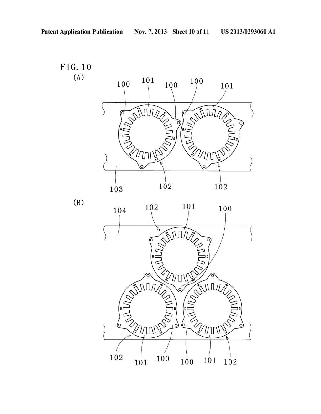 METHOD OF MANUFACTURING LAMINATED STATOR CORE AND LAMINATED STATOR CORE     MANUFACTURED BY THE METHOD - diagram, schematic, and image 11