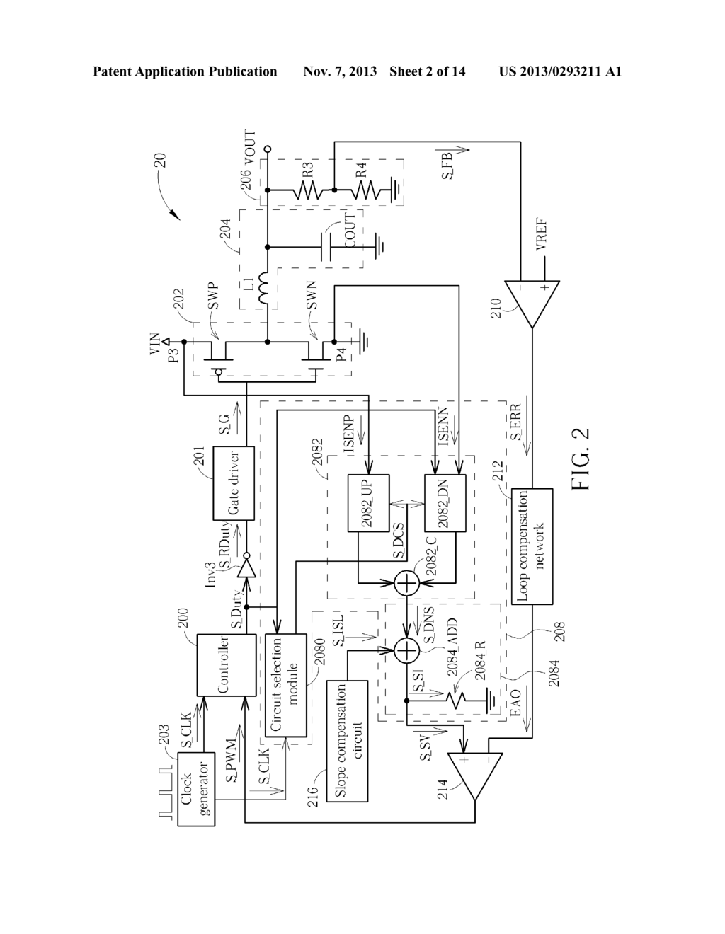 Method and Apparatus for All Duty Current Sensing in Current Mode     Converter - diagram, schematic, and image 03