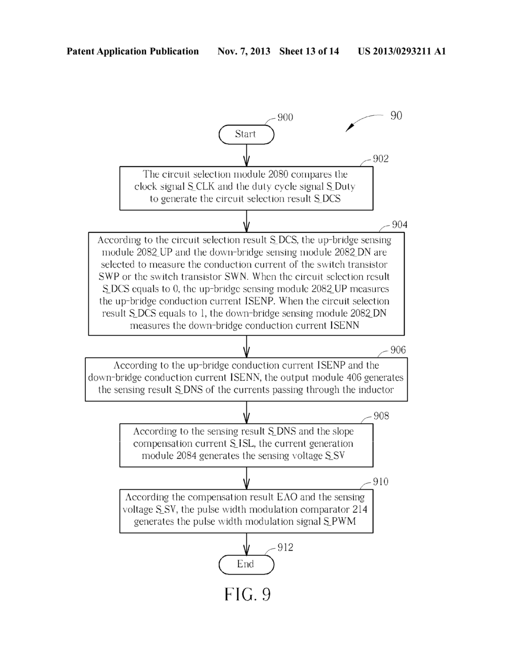 Method and Apparatus for All Duty Current Sensing in Current Mode     Converter - diagram, schematic, and image 14