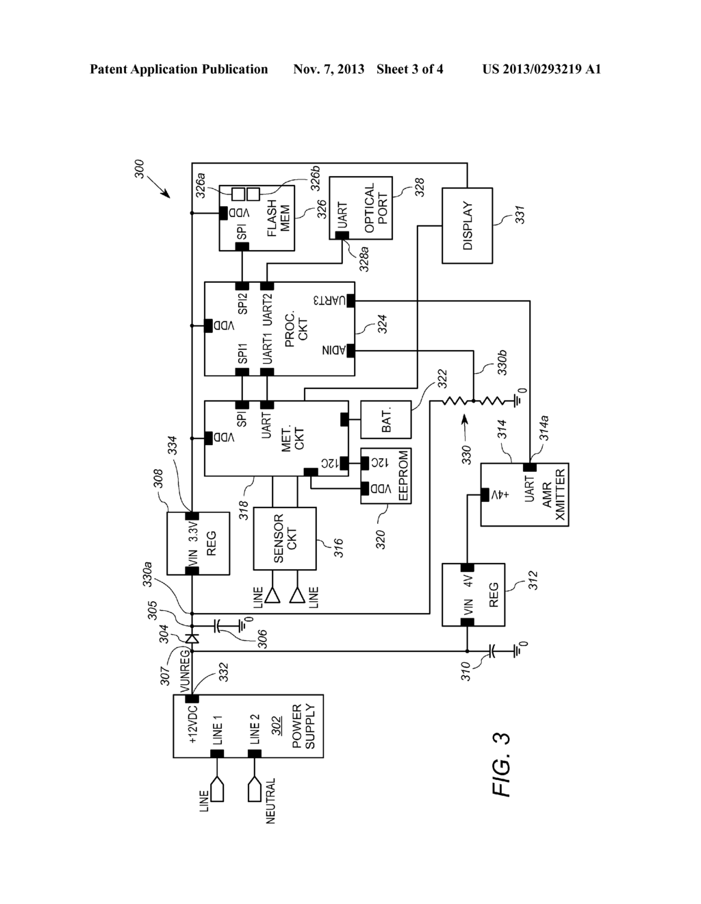 Power Management Arrangement and Method in a Utility Meter - diagram, schematic, and image 04