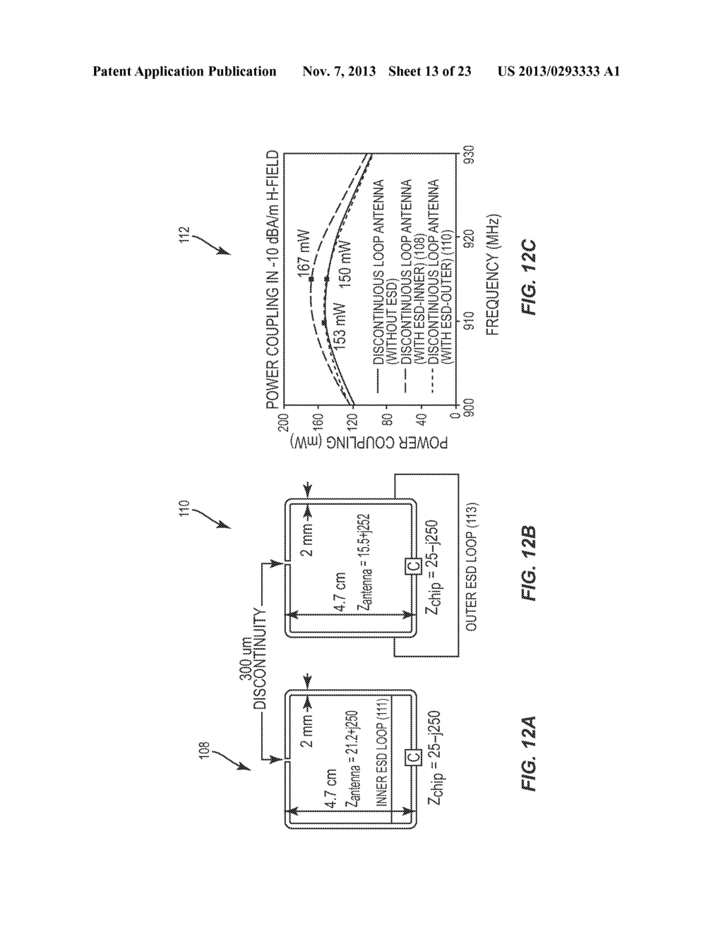 DISCONTINUOUS LOOP ANTENNAS SUITABLE FOR RADIO-FREQUENCY IDENTIFICATION     (RFID) TAGS, AND RELATED COMPONENTS, SYSTEMS, AND METHODS - diagram, schematic, and image 14