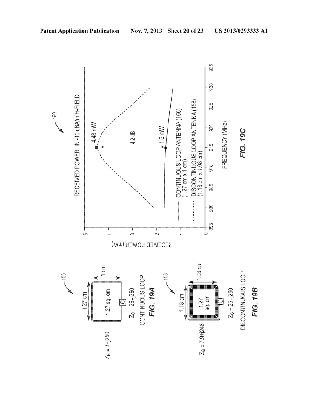DISCONTINUOUS LOOP ANTENNAS SUITABLE FOR RADIO-FREQUENCY IDENTIFICATION     (RFID) TAGS, AND RELATED COMPONENTS, SYSTEMS, AND METHODS - diagram, schematic, and image 21