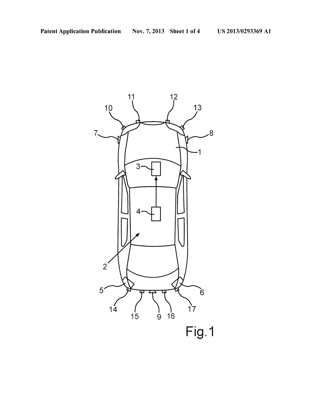 METHOD AND DEVICE FOR ASSISTING A DRIVER OF A MOTOR VEHICLE WHEN HE IS     REMOVING HIS VEHICLE FROM A PARKING SPACE, AND MOTOR VEHICLE - diagram, schematic, and image 02