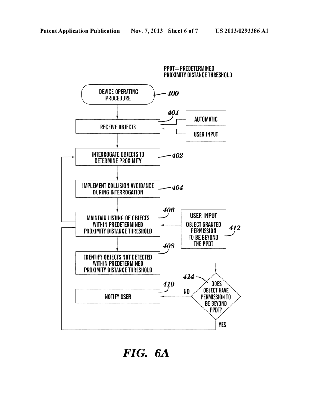 SYSTEMS AND METHODS FOR PERMITTING MOVEMENT OF AN OBJECT OUTSIDE A     PREDETERMINED PROXIMITY DISTANCE THRESHOLD - diagram, schematic, and image 07