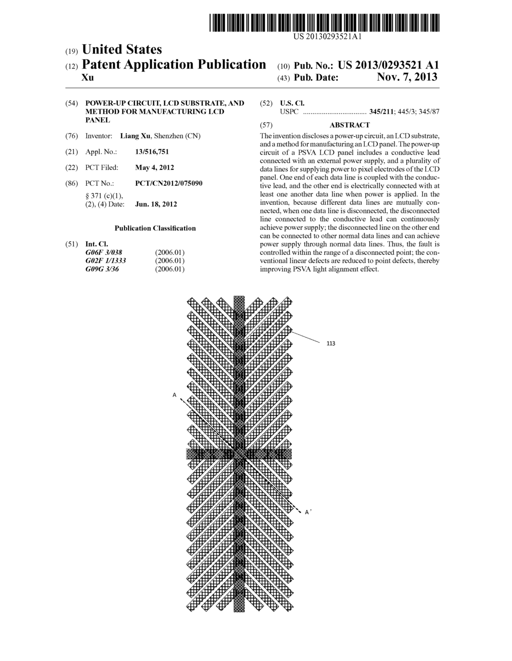 Power-up circuit, LCD Substrate, and Method for manufacturing LCD Panel - diagram, schematic, and image 01