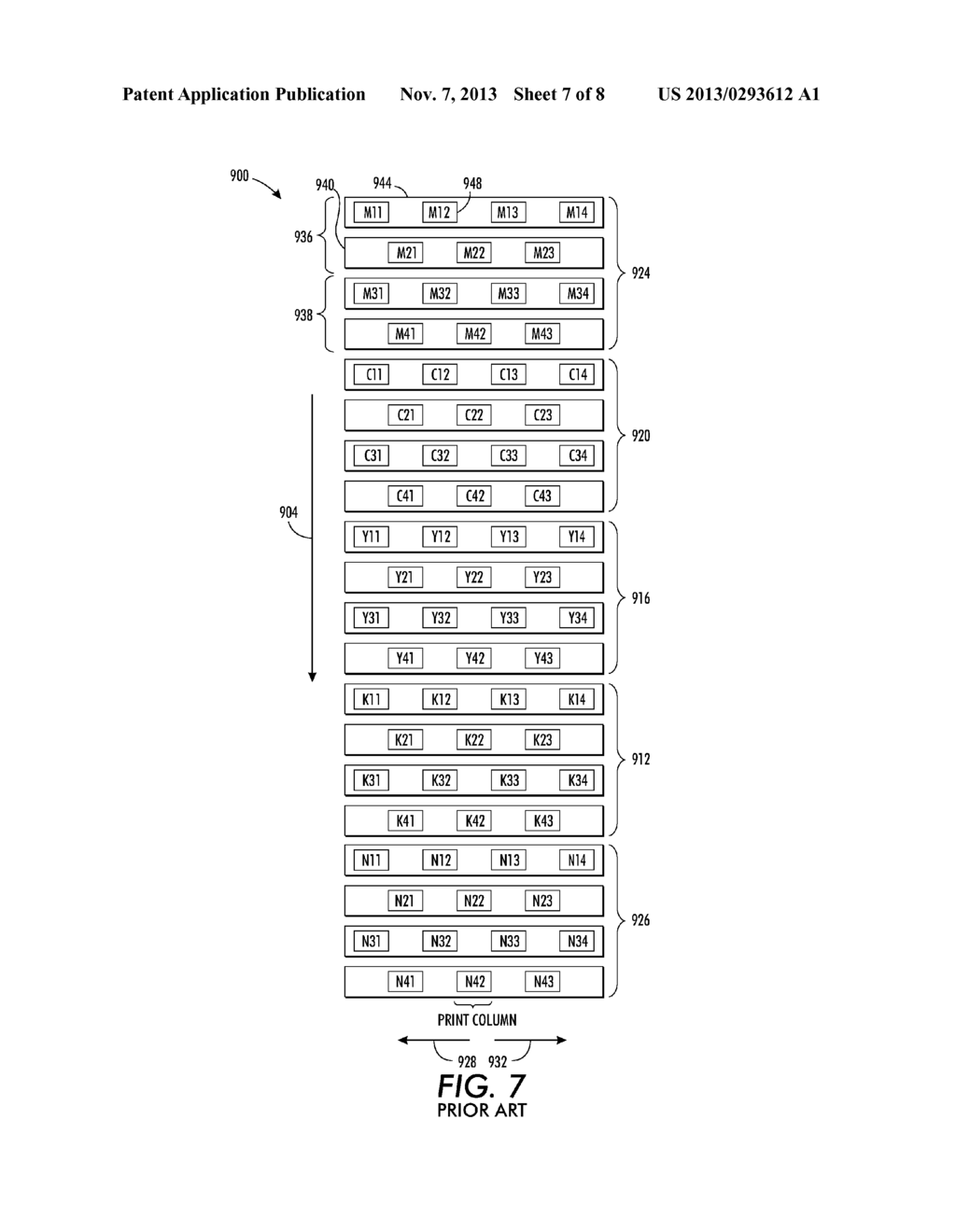 Method and System for Aligning Printheads that Eject Clear Ink in an     Inkjet Printer - diagram, schematic, and image 08