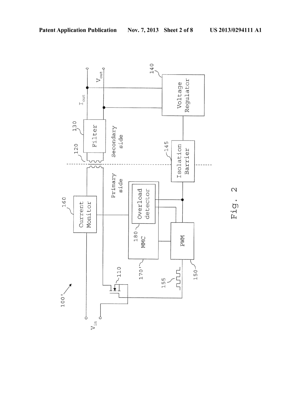 OVERLOAD DETECTION IN A SWITCHED MODE POWER SUPPLY - diagram, schematic, and image 03