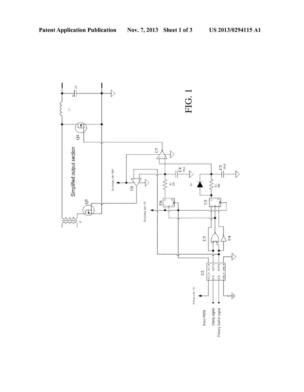 CONTROL DRIVEN SYNCHRONOUS RECTIFIER SCHEME FOR ISOLATED ACTIVE CLAMP     FORWARD POWER CONVERTERS - diagram, schematic, and image 02