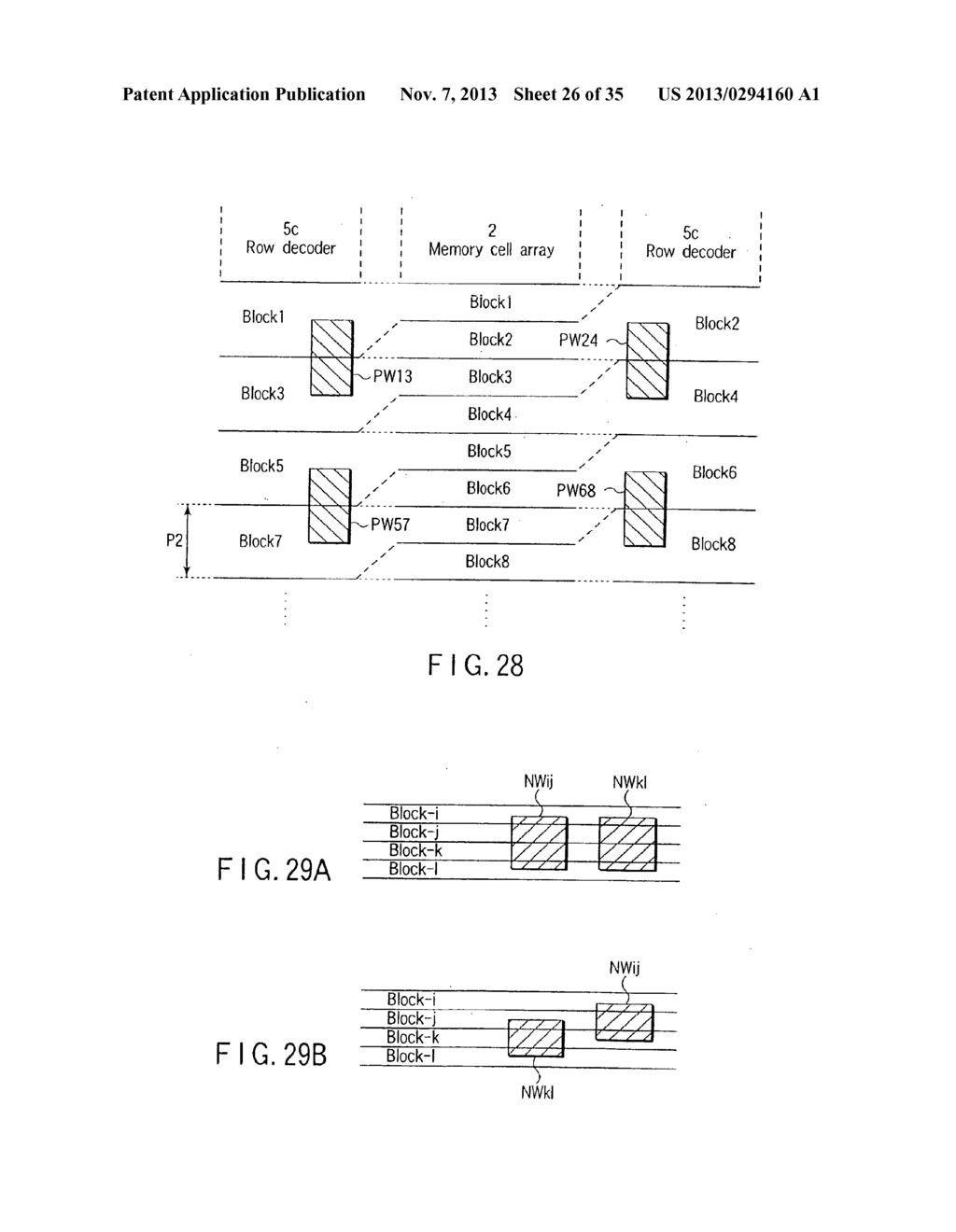 SEMICONDUCTOR MEMORY DEVICE USING ONLY SINGLE-CHANNEL TRANSISTOR TO APPLY     VOLTAGE TO SELECTED WORD LINE - diagram, schematic, and image 27