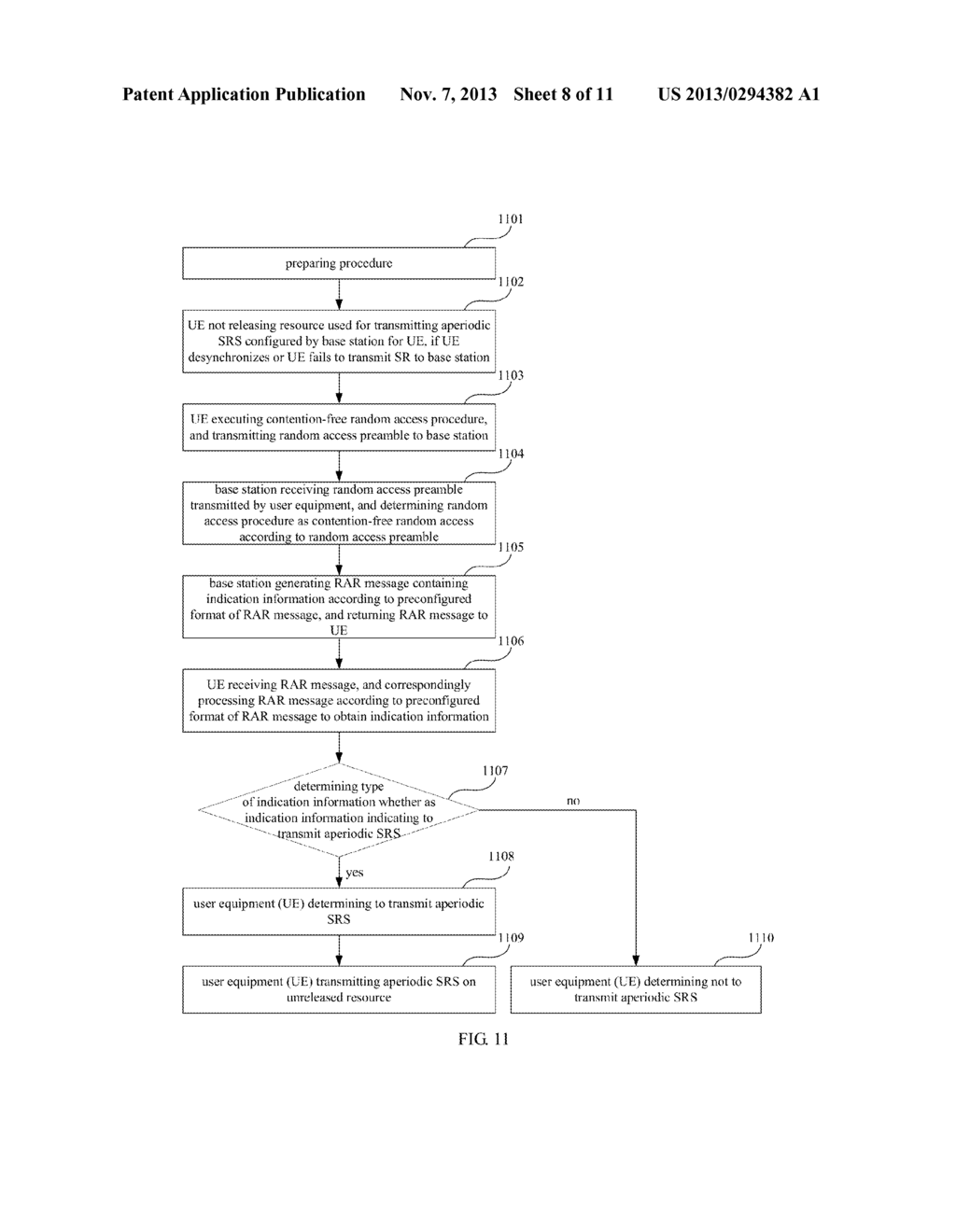 METHOD FOR TRIGGERING APERIODIC SOUNDING REFERENCE SYMBOL, BASE STATION     AND USER EQUIPMENT - diagram, schematic, and image 09