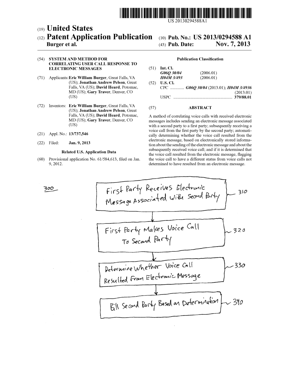 SYSTEM AND METHOD FOR CORRELATING USER CALL RESPONSE TO ELECTRONIC     MESSAGES - diagram, schematic, and image 01