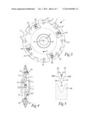 Milling tool as well as set of milling inserts of a milling tool diagram and image