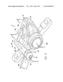 ONE PIECE HYDRAULIC DISC BRAKE CALIPER WITH ONE WAY PLUMBING diagram and image