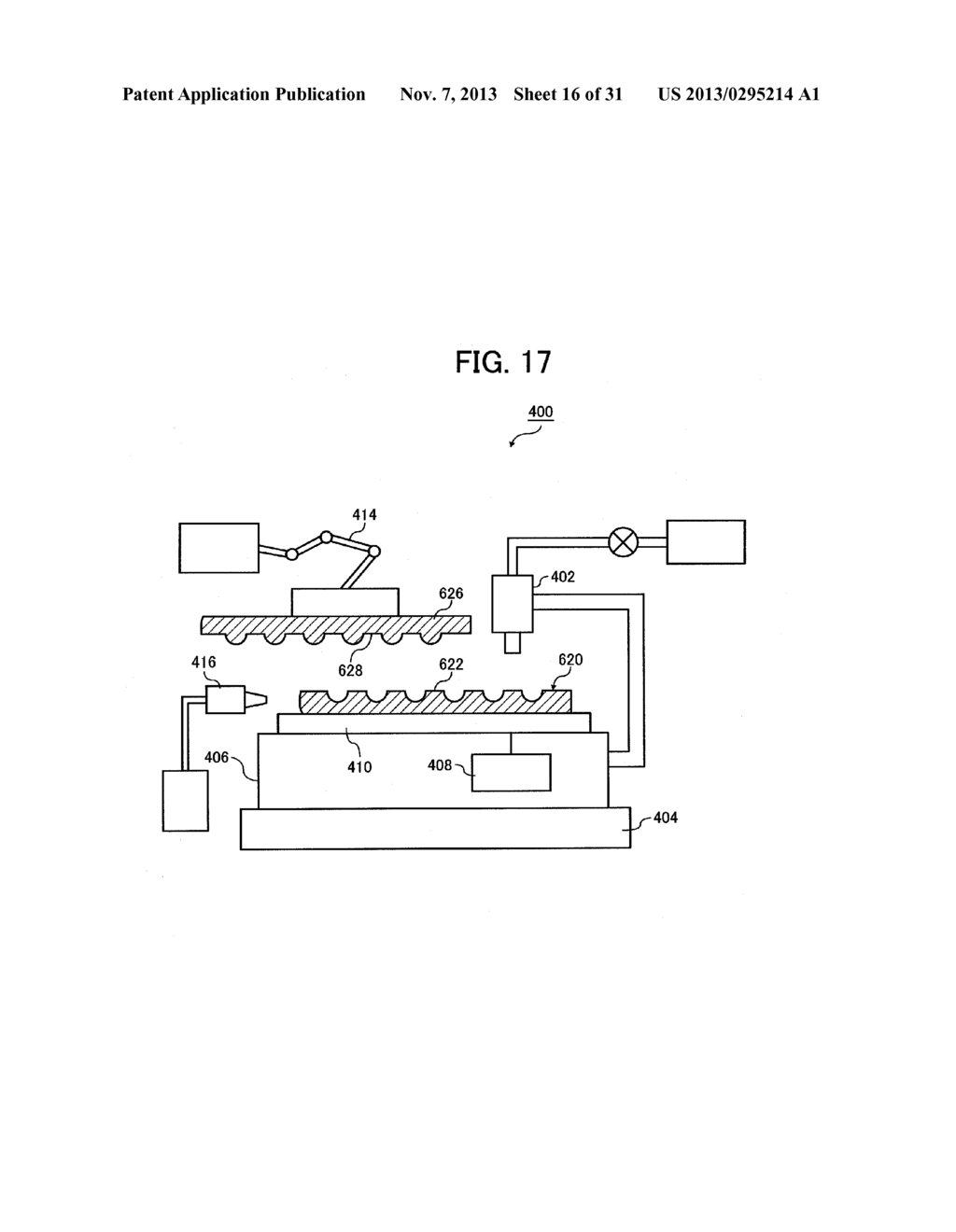 METHOD OF MOLDING, PROCESS FOR PRODUCING LENS, MOLDING APPARATUS, PROCESS     FOR PRODUCING STAMPER, MASTER PRODUCTION APPARATUS, STAMPER PRODUCTION     SYSTEM, AND STAMPER PRODUCTION APPARATUS - diagram, schematic, and image 17