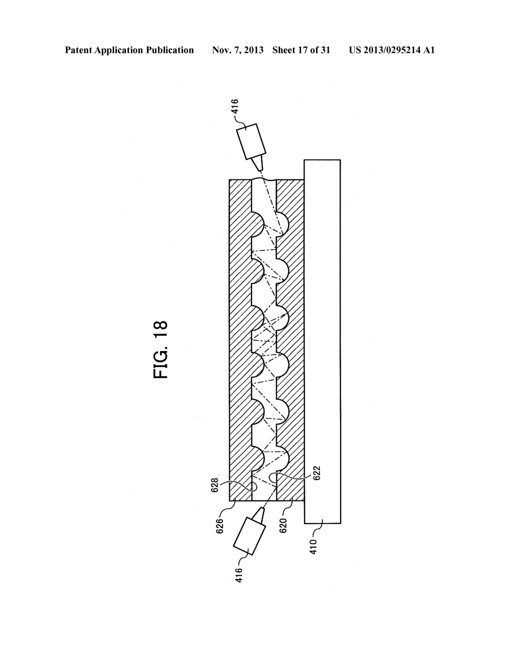 METHOD OF MOLDING, PROCESS FOR PRODUCING LENS, MOLDING APPARATUS, PROCESS     FOR PRODUCING STAMPER, MASTER PRODUCTION APPARATUS, STAMPER PRODUCTION     SYSTEM, AND STAMPER PRODUCTION APPARATUS - diagram, schematic, and image 18