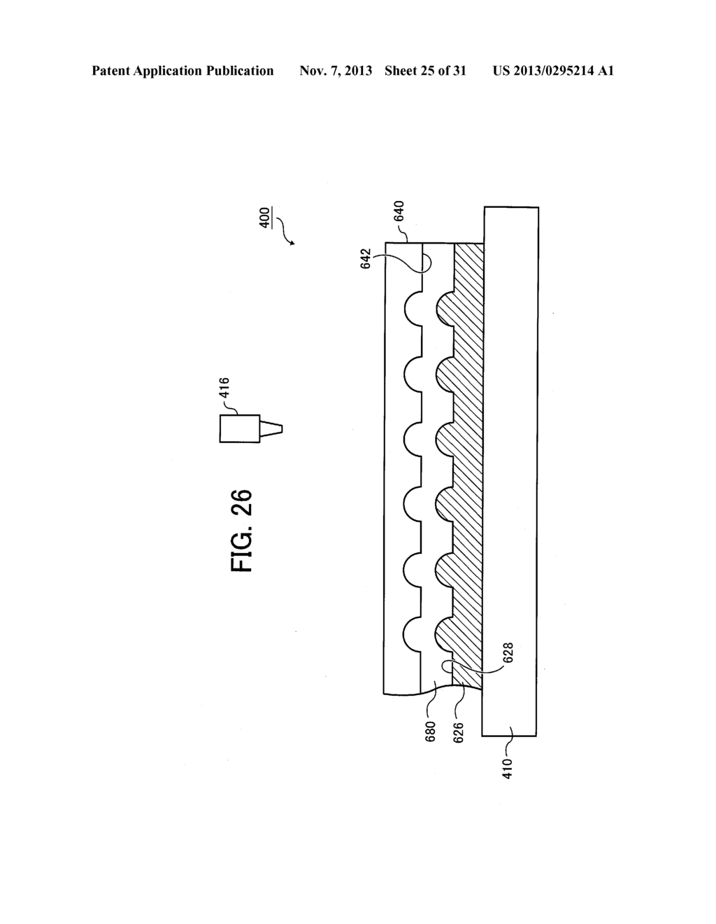 METHOD OF MOLDING, PROCESS FOR PRODUCING LENS, MOLDING APPARATUS, PROCESS     FOR PRODUCING STAMPER, MASTER PRODUCTION APPARATUS, STAMPER PRODUCTION     SYSTEM, AND STAMPER PRODUCTION APPARATUS - diagram, schematic, and image 26