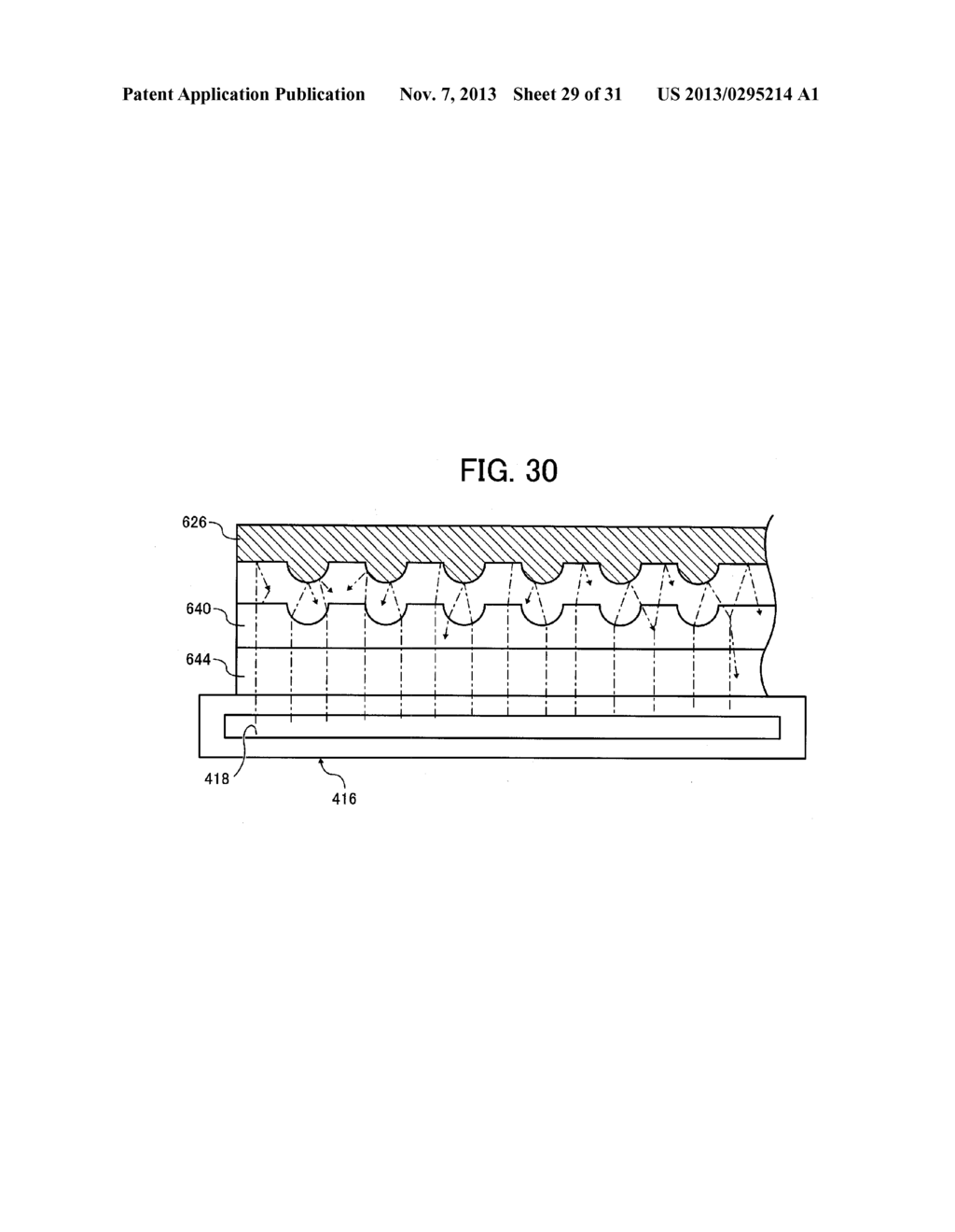 METHOD OF MOLDING, PROCESS FOR PRODUCING LENS, MOLDING APPARATUS, PROCESS     FOR PRODUCING STAMPER, MASTER PRODUCTION APPARATUS, STAMPER PRODUCTION     SYSTEM, AND STAMPER PRODUCTION APPARATUS - diagram, schematic, and image 30