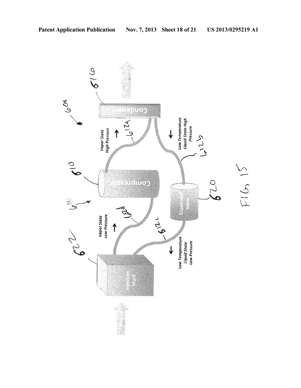 Injection Mold Having a Simplified Evaporative Cooling System or a     Simplified Cooling System with Exotic Cooling Fluids - diagram, schematic, and image 19