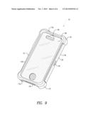 SCREEN PROTECTOR WITH LIP FOR MOBILE DEVICE CASE diagram and image