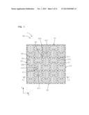 SHEET MATERIAL HAVING A CONCAVE-CONVEX PART, AND VEHICLE PANEL AND     LAMINATED STRUCTURE USING THE SAME diagram and image