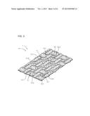 SHEET MATERIAL HAVING A CONCAVE-CONVEX PART, AND VEHICLE PANEL AND     LAMINATED STRUCTURE USING THE SAME diagram and image