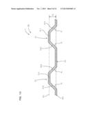 SHEET MATERIAL HAVING A CONCAVE-CONVEX PART, AND VEHICLE PANEL AND     LAMINATED STRUCTURE USING THE SAME diagram and image