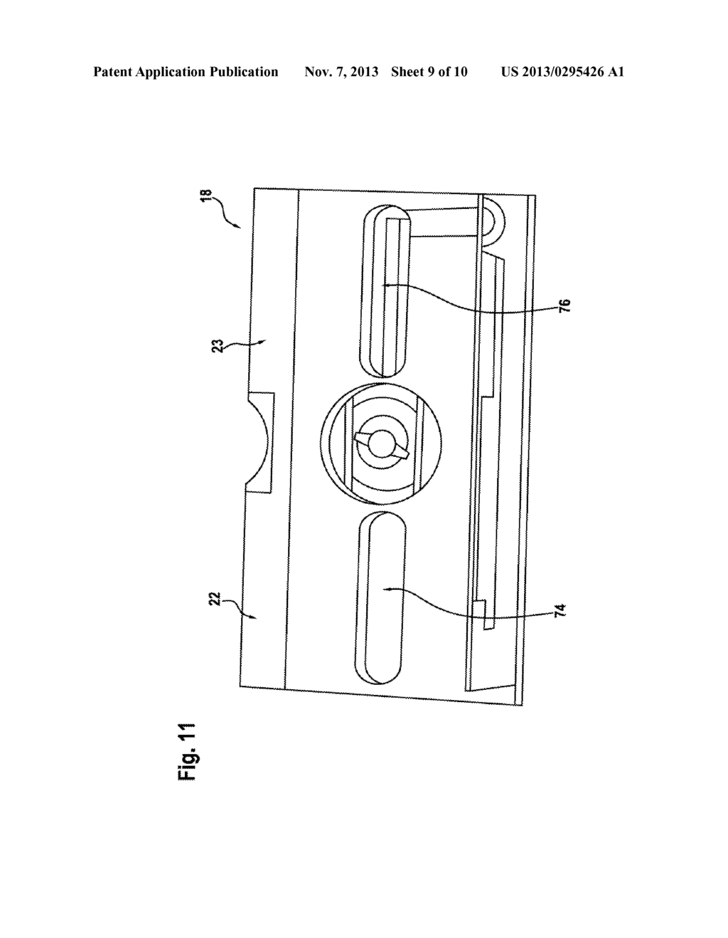 BATTERY COMPARTMENT WITH COMMUNICATION INTERFACE AS WELL AS MEASUREMENT     INSTRUMENT WITH THE BATTERY COMPARTMENT - diagram, schematic, and image 10