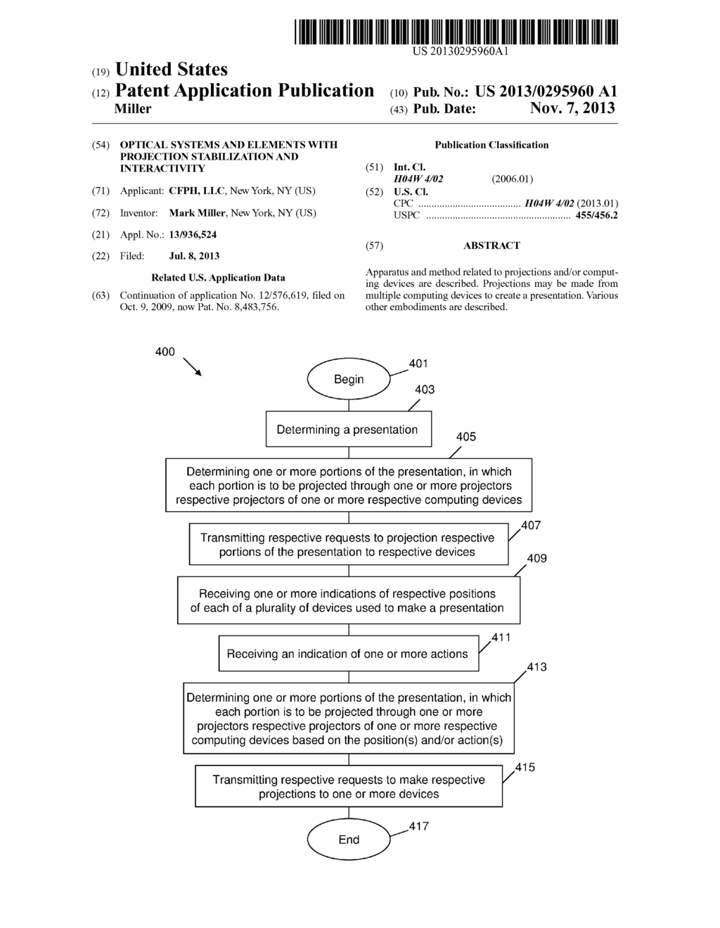 OPTICAL SYSTEMS AND ELEMENTS WITH PROJECTION STABILIZATION AND     INTERACTIVITY - diagram, schematic, and image 01